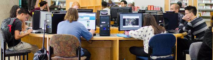 Library research computers